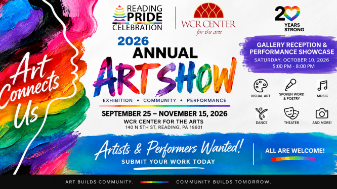 Reading Pride Celebrates LGBTQ+ Creativity with 2026 Annual Art Show and Performance Showcase