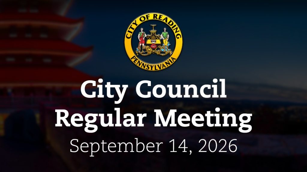 City Council Meeting 9/14/26 | City of Reading, PA