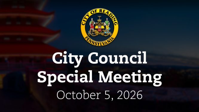 City Council Special Meeting 10/5/26 | City of Reading, PA